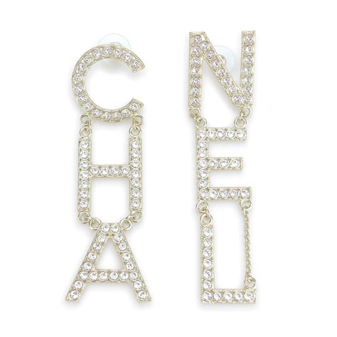 chanel earrings letter logo|where to buy Chanel earrings.